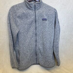 Patagonia Women’s Better Sweater Full Zip Heathered Gray Jacket XL